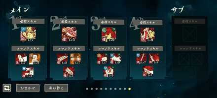 スキルレベルなど