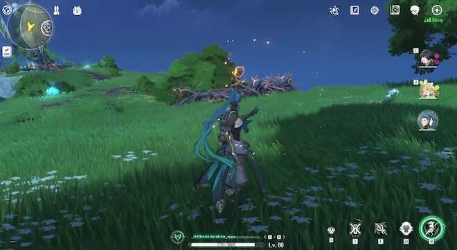 灯台方面の茨を燃やす