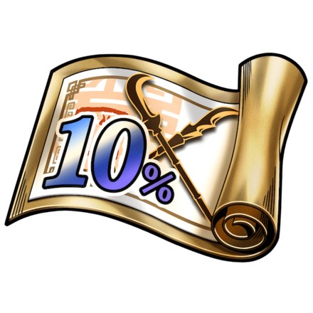 SSRシーンカード10%ガチャ券の画像