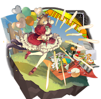 春のお出かけジャズキャット画像