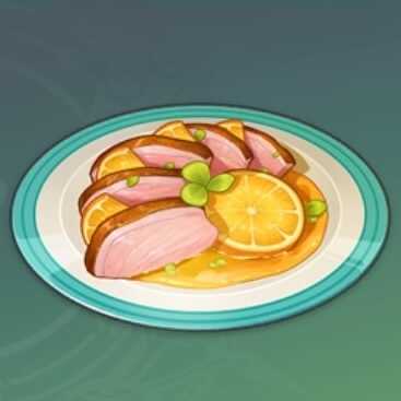 鴨胸肉のオレンジソースソテーの画像