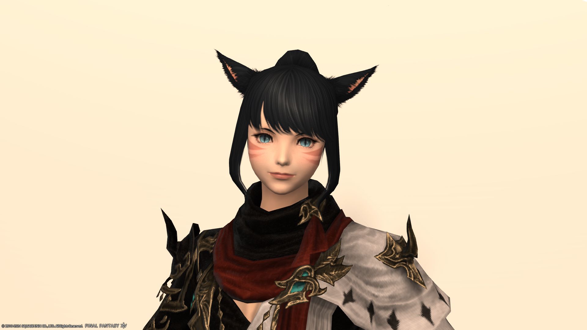 ハイポニーテール正面