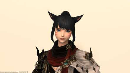 ハイポニーテール正面