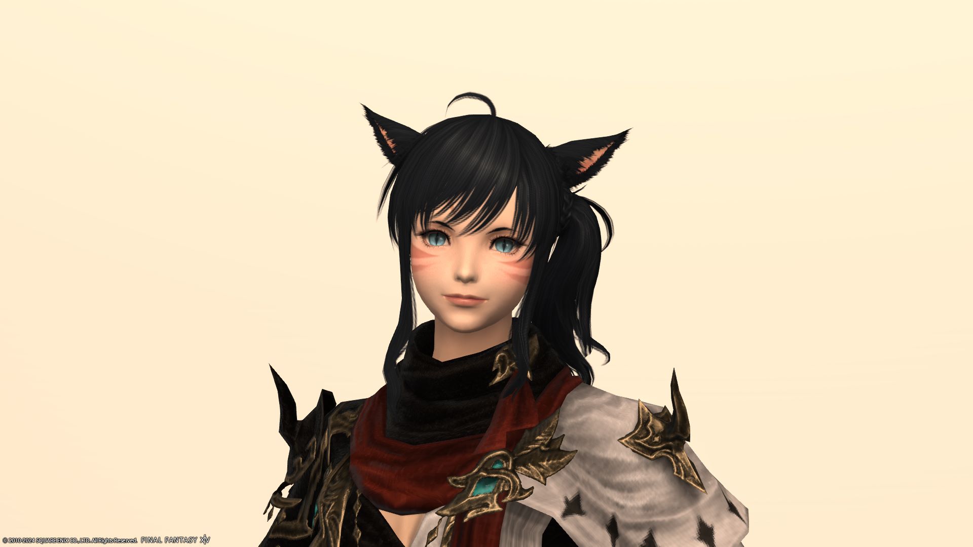 サイドテール正面