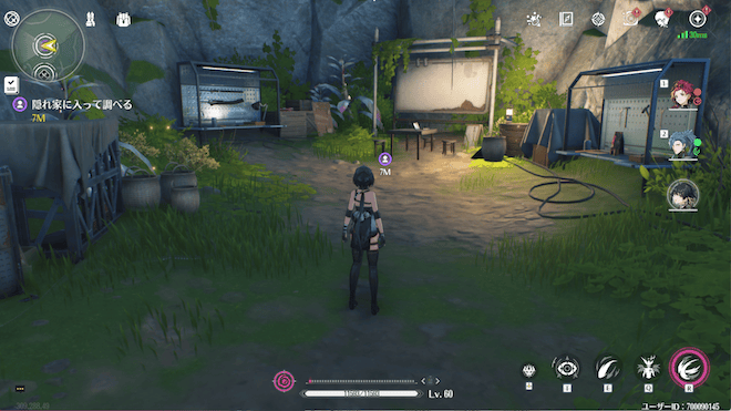 隠れ家に入るとイベント