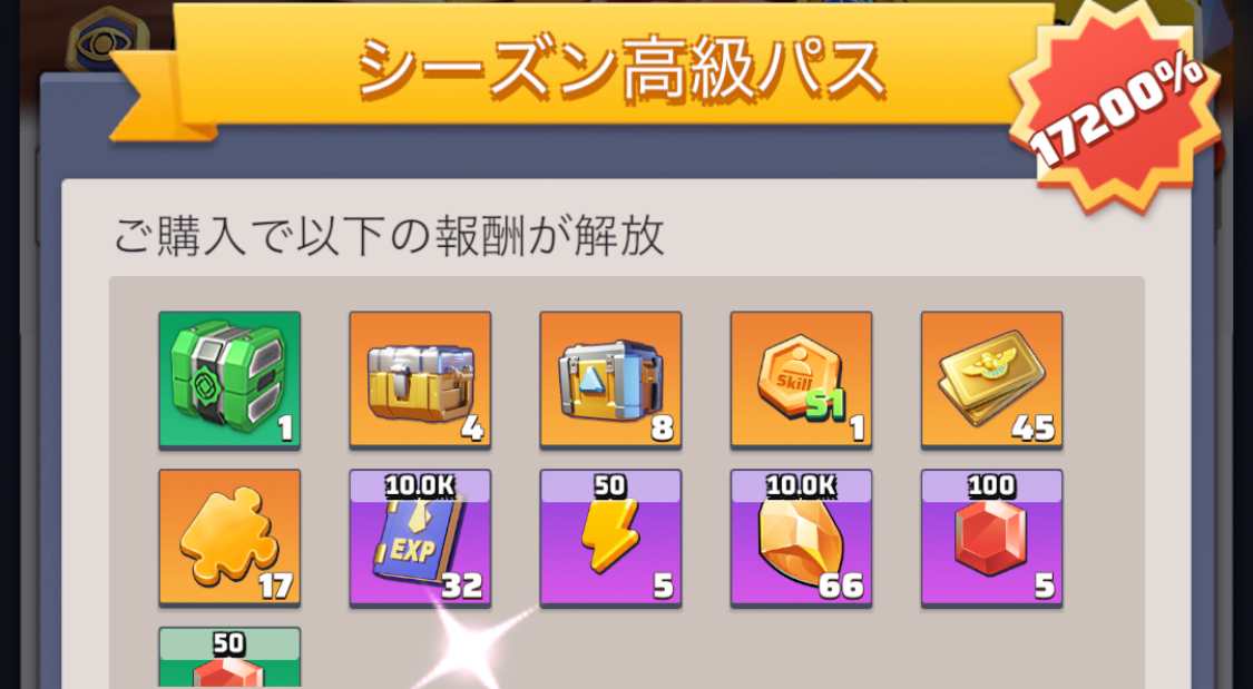 シーズン高級パス