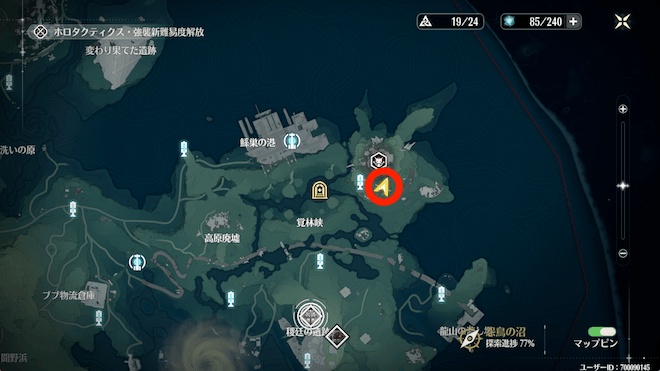 怨鳥の沼の無音区南