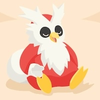 デリバードの星4寝顔画像