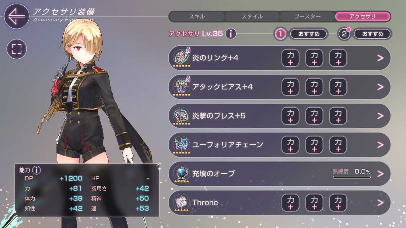 おすすめ装備と伸ばすべきステータス