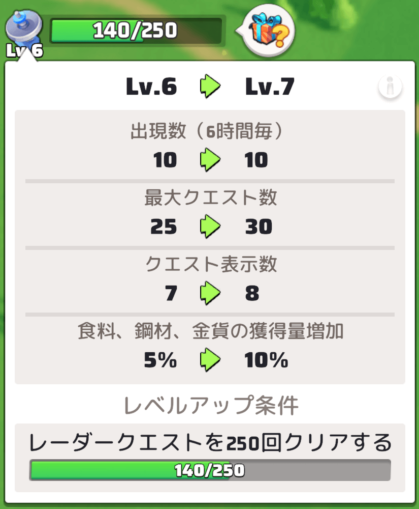 レーダークエストを貯蓄する