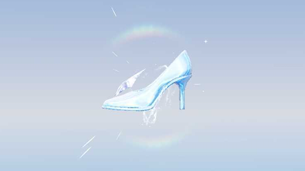 ストラップガラスの靴２