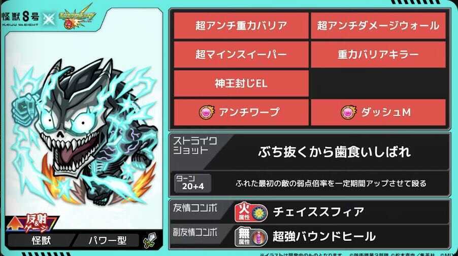 怪獣8号 ステータス