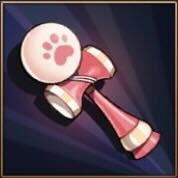 ネコ神けん玉の立直棒画像