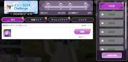 レイニー2024Challenge