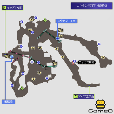 コウナン三丁目・コウナン四丁目・御楯橋・シナガワ北埠頭のマップ画像