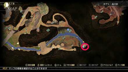 アオガミの写せ身弐式の入手マップ