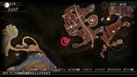 アオガミ乙型の入手マップ
