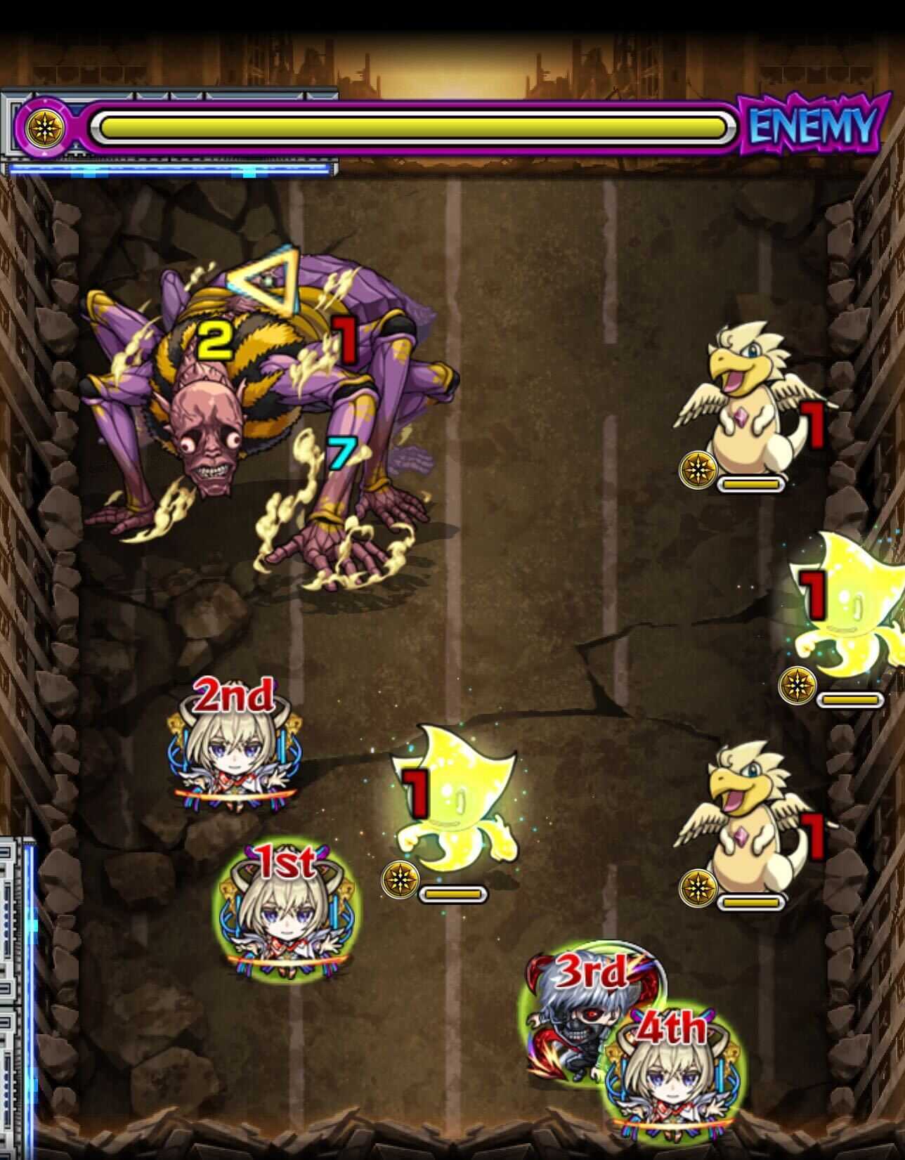 蜘蛛の怪獣 ステージ