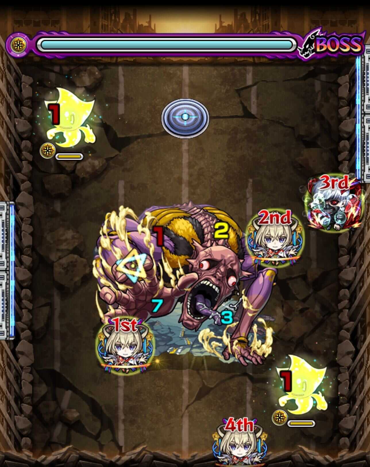 蜘蛛の怪獣 ステージ