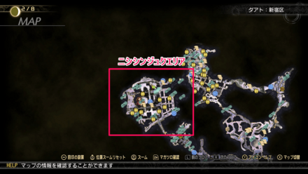 新宿の狐（チロンヌプ）の場所