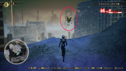 新宿区の狐のマップ