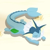 ぺったり寝/シャワーズのアイコン