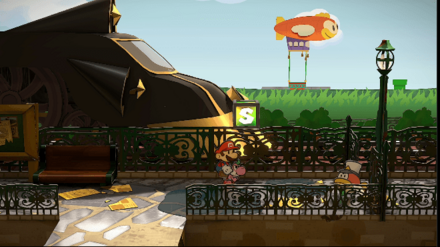 ゴロツキタウンに着いたマリオ