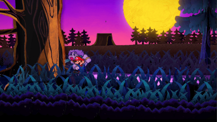 クラウダで巨大な木を吹き飛ばす