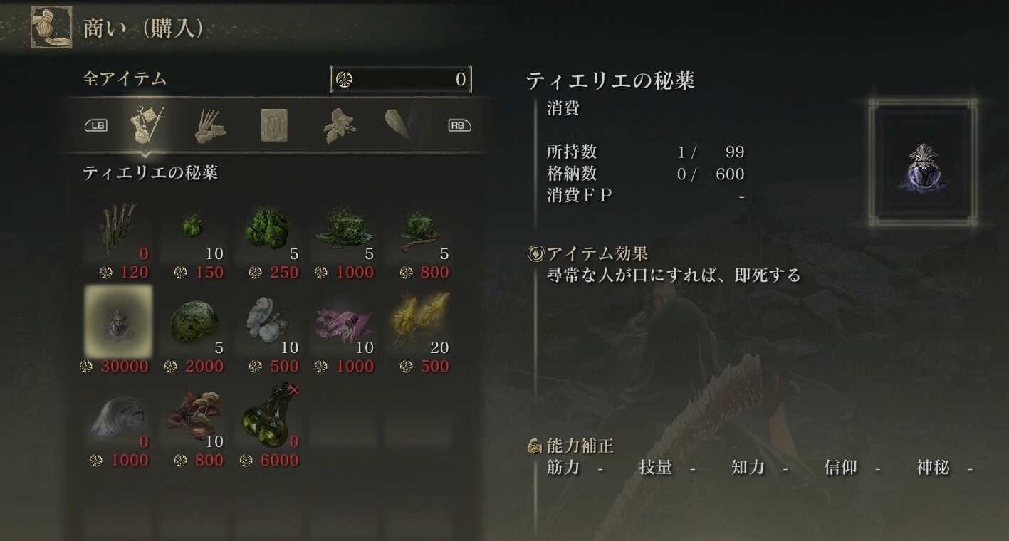 ティエリエの秘薬