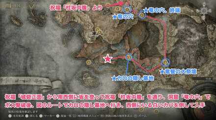 カロの隠し墓地のカバ