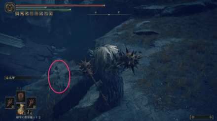 モースの廃墟南東の壺を持った敵を倒す