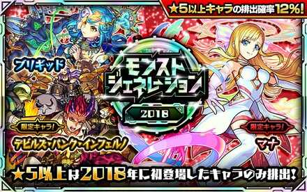 モンストジェネレーション2018