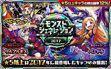 モンストジェネレーション2017