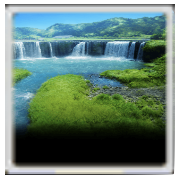 称号＆背景【原尻の滝】の画像