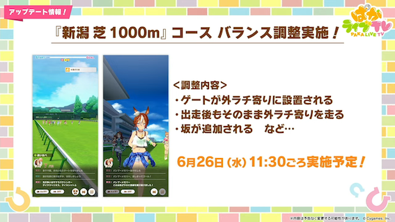 1000m直線に調整あり