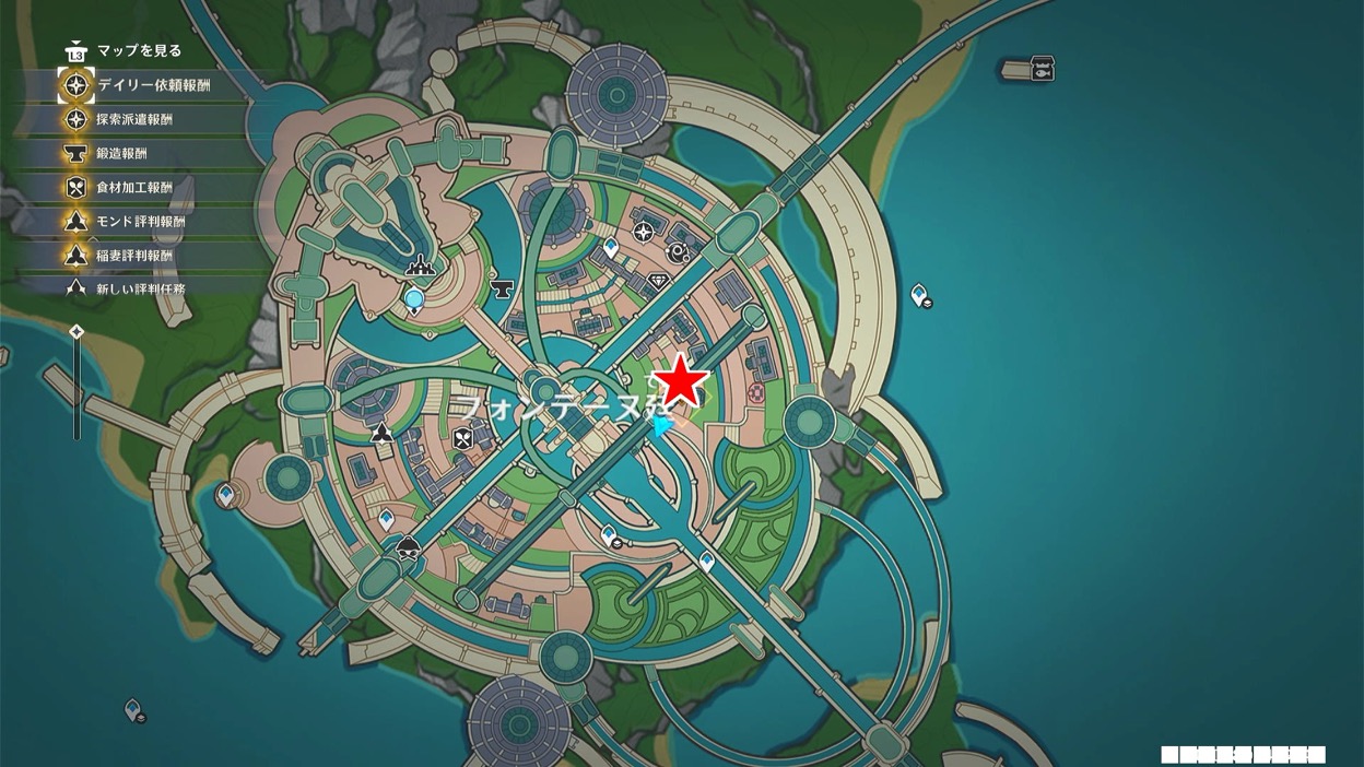 マーカーが示す地点