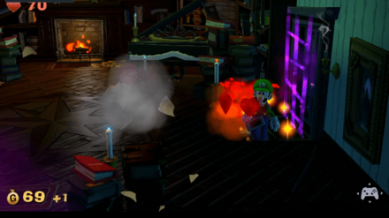 おばけを倒して出たハート