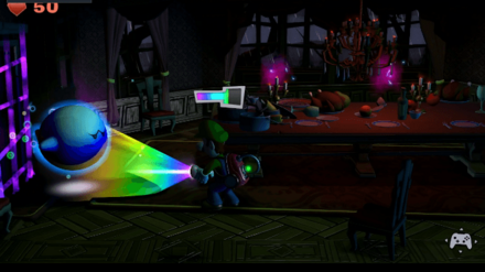 ダークライトをテレサに照射