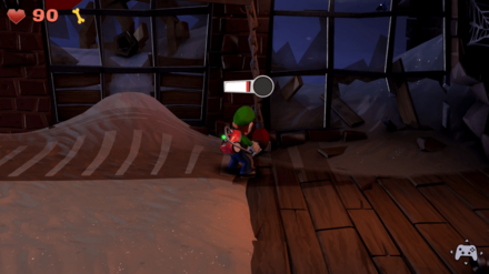 鎖を引いて階段を出す