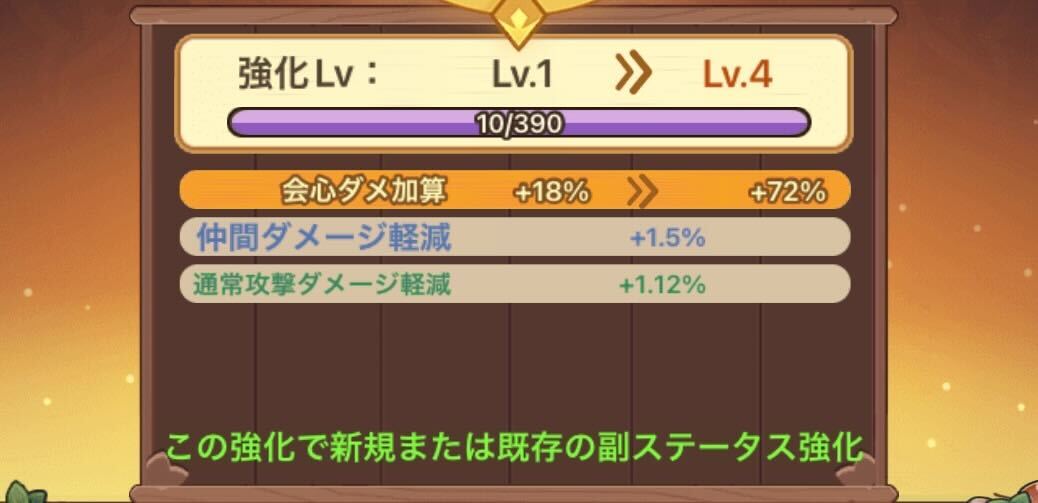 サブステータス強化