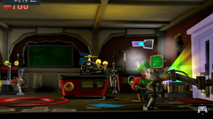 ドアにダークライトを照射