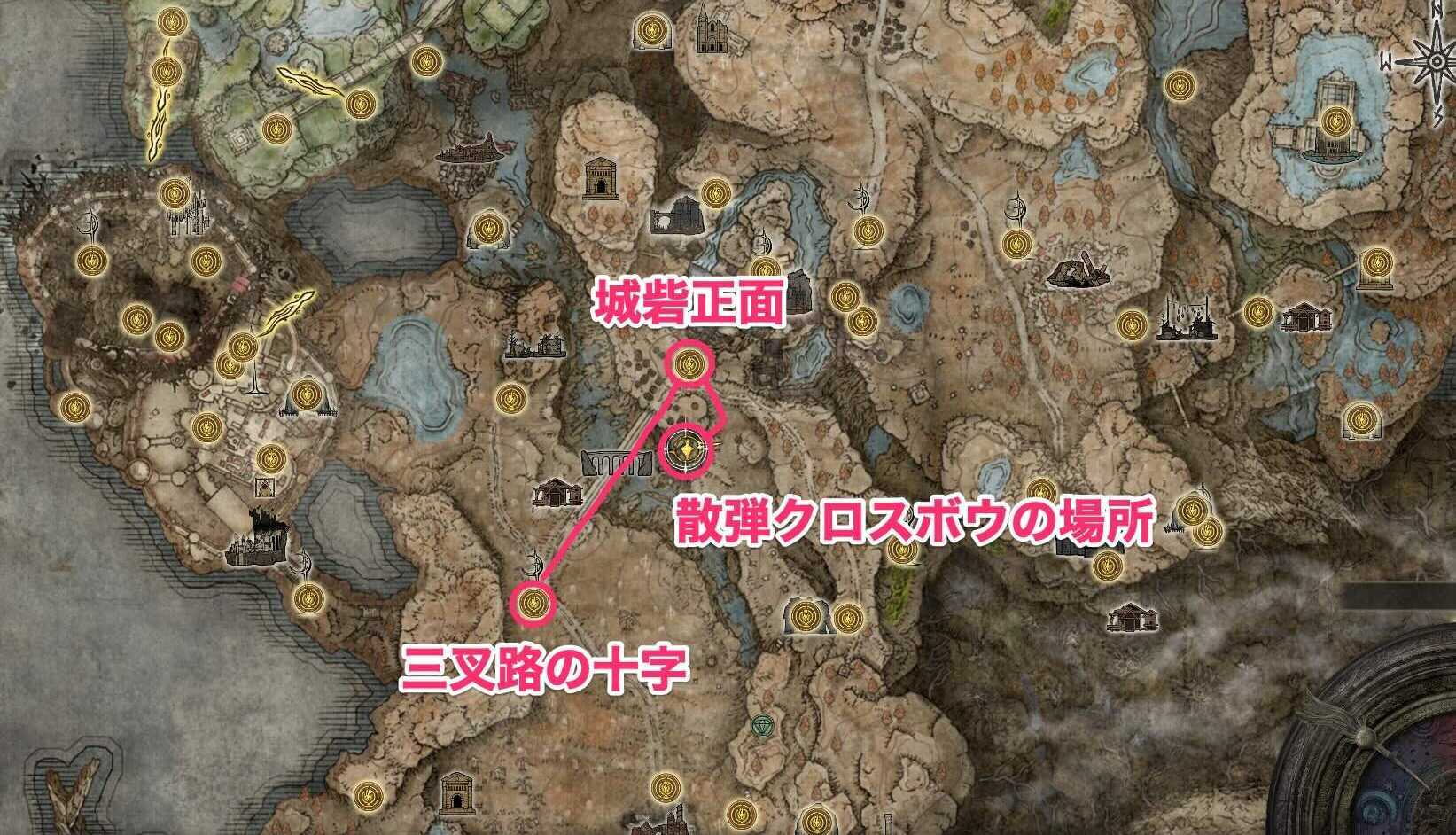 散弾クロスボウの場所