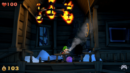 ハンドルを回す