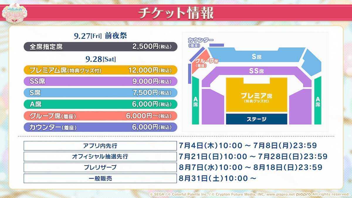 プロセカ感謝祭チケット情報