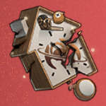 壊れた鳩時計画像