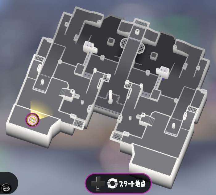 リュウグウターミナルのナワバリバトルマップ