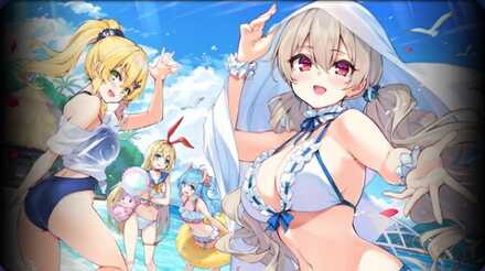 海辺でじゃれあう-2021画像