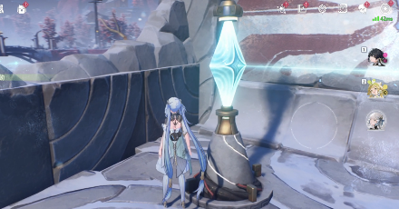 始原の台と流明の台で光線を繋ぐ