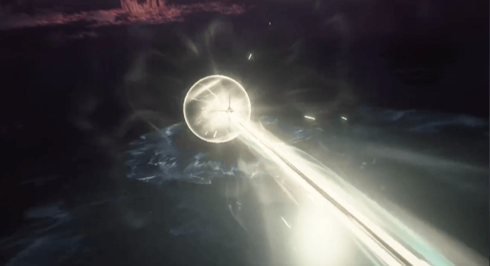 光線が来た後にムービーが入り第2ラウンド