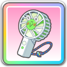 カエル印の扇風機の画像